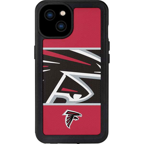 NFL Atlanta Falcons Zone Block iPhone 15 Plus Waterproof Case